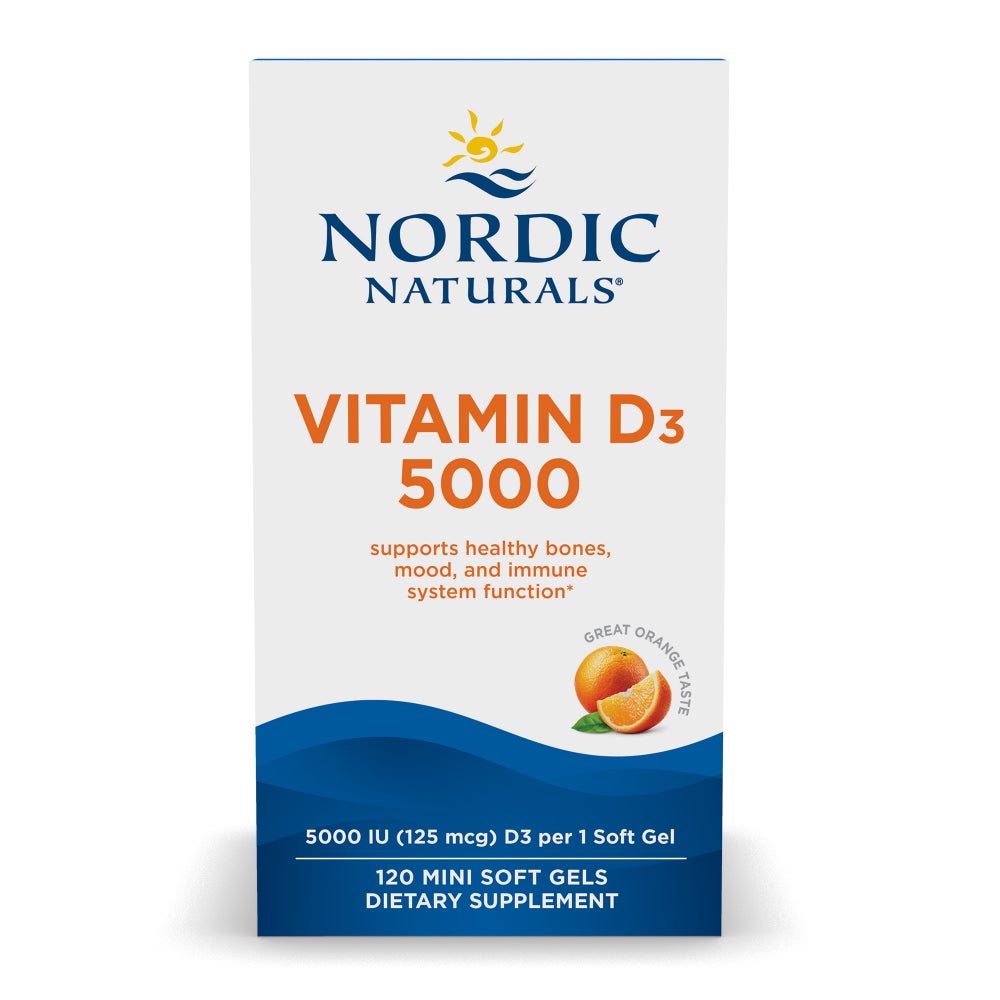 Vitamin D3 5000 IU Softgels Orange