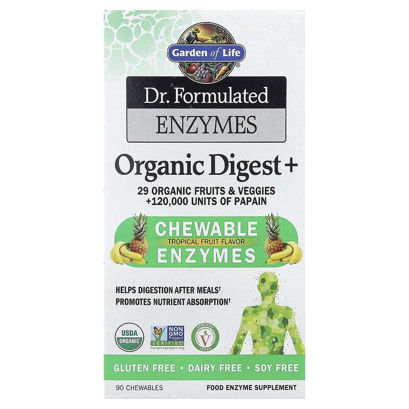 Dr. Formulated Enzymes Digest+ Tropical 90 Chewables