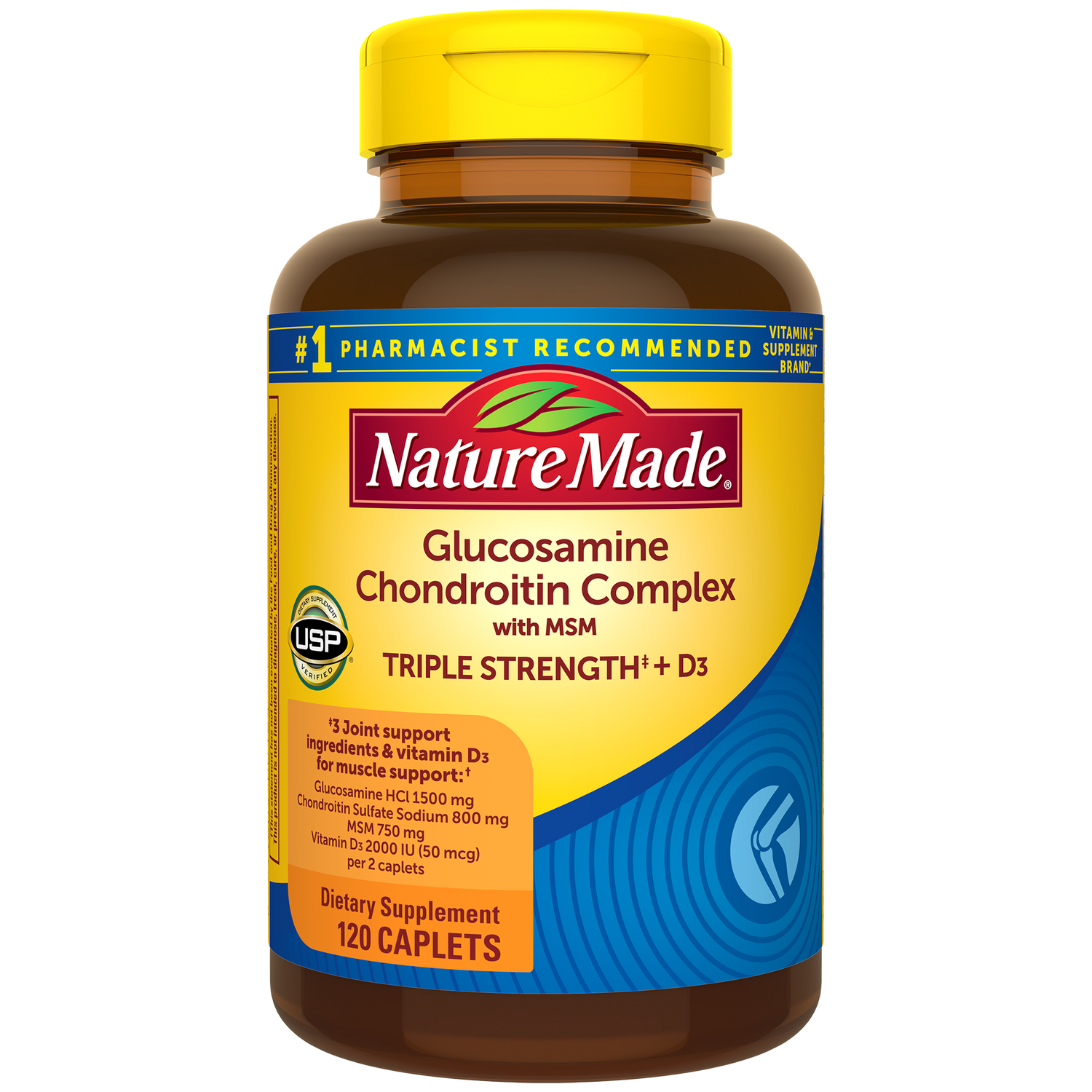 Glucosamine Chondroitin Complex with MSM Triple Strength‡ + Vitamin D3