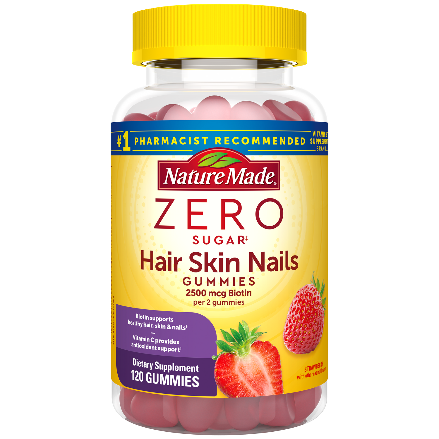 Hair Skin Nails Zero Sugar Gummies